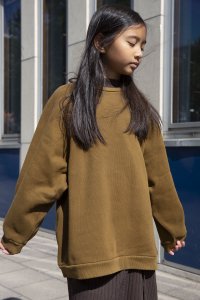 ☆2024AW☆Façade ファサード Tanto chunky sweatshirt - ochre