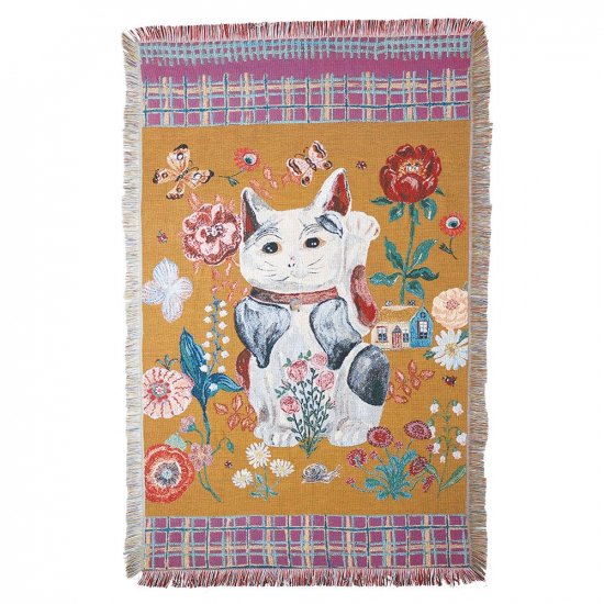 NathalieLete ナタリーレテ Nathalie Lete Tapestry rug Lucky cat タペストリーラグ 510972