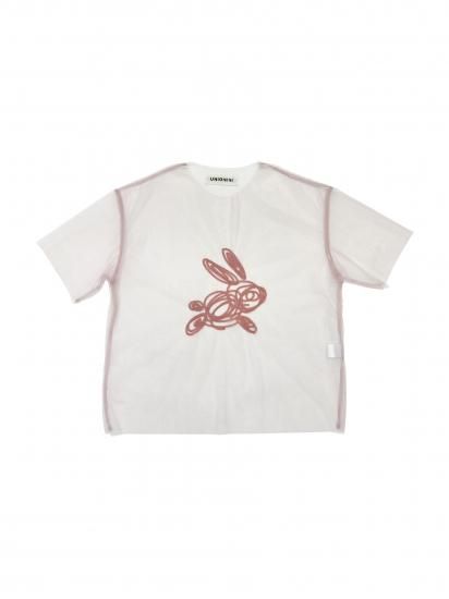 UNIONINI ユニオニーニ embroidery tulle tops pink CS-079