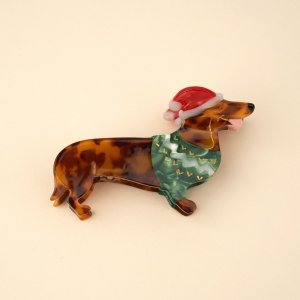 <img class='new_mark_img1' src='https://img.shop-pro.jp/img/new/icons5.gif' style='border:none;display:inline;margin:0px;padding:0px;width:auto;' />Coucou Suzette 奼å Chilly Dachshund Hair Claw ꥹޥ˹ åե إå