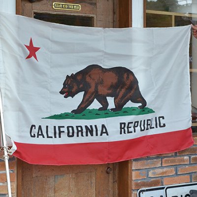 Vintage California flag