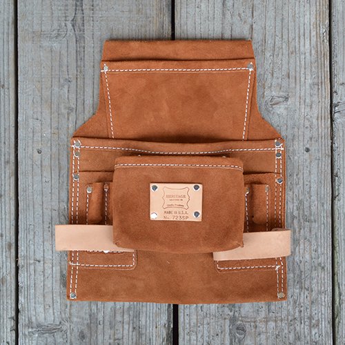 シルバーグレー サイズ ヘリテージレザー Leather Tool Pouch 5PKT