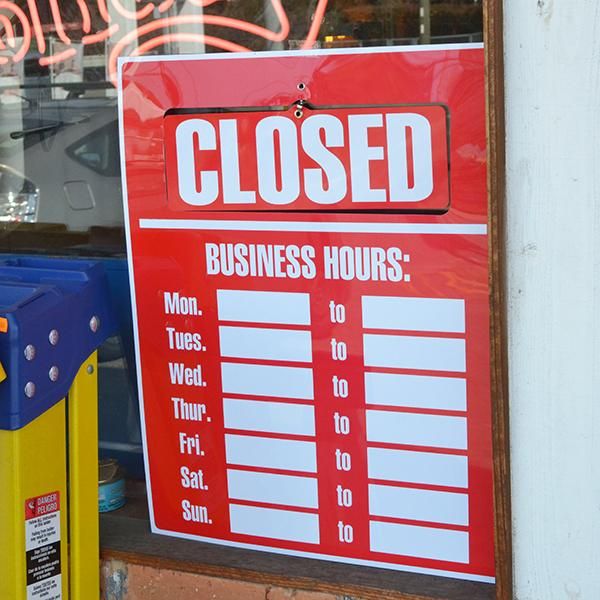 Business Hours Sign Kit Business Hours Sign Kit