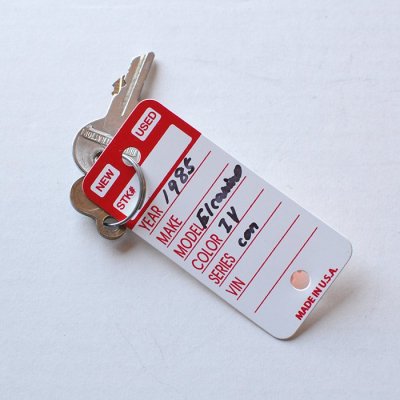 Car Key Tag with Ring