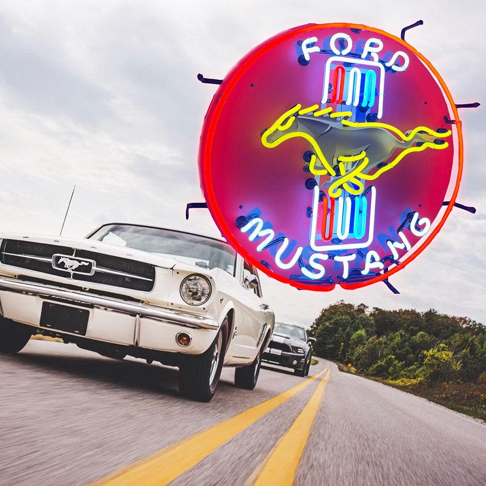 NEON SIGN Ford Mustang