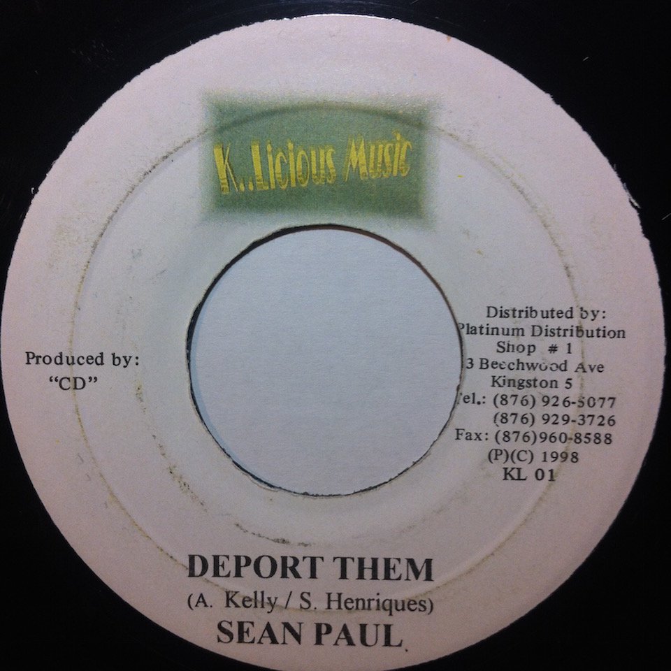 Sean Paul Deport Them Tings And Time Records 4970