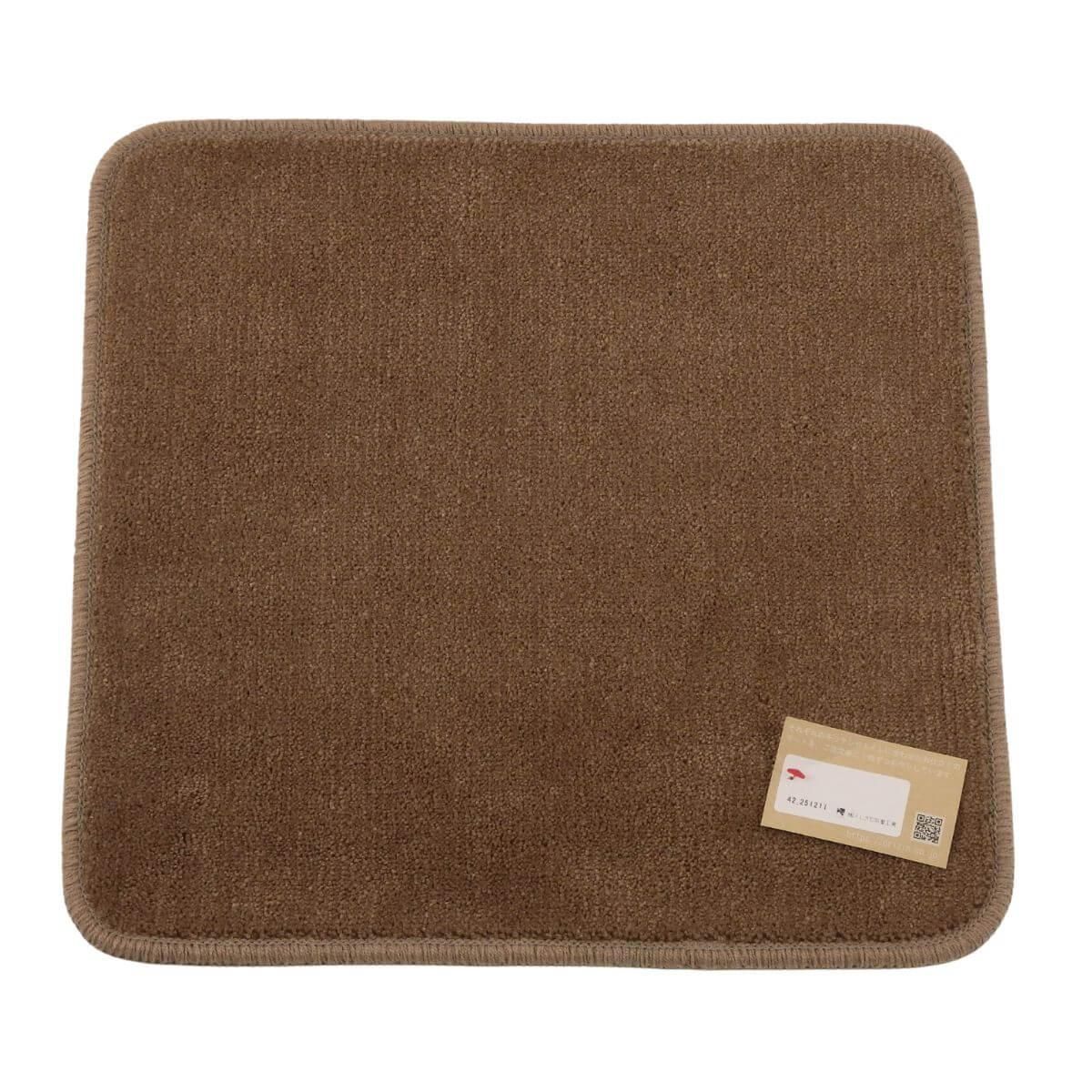 四角形のココア色バス小さなアクセントマット