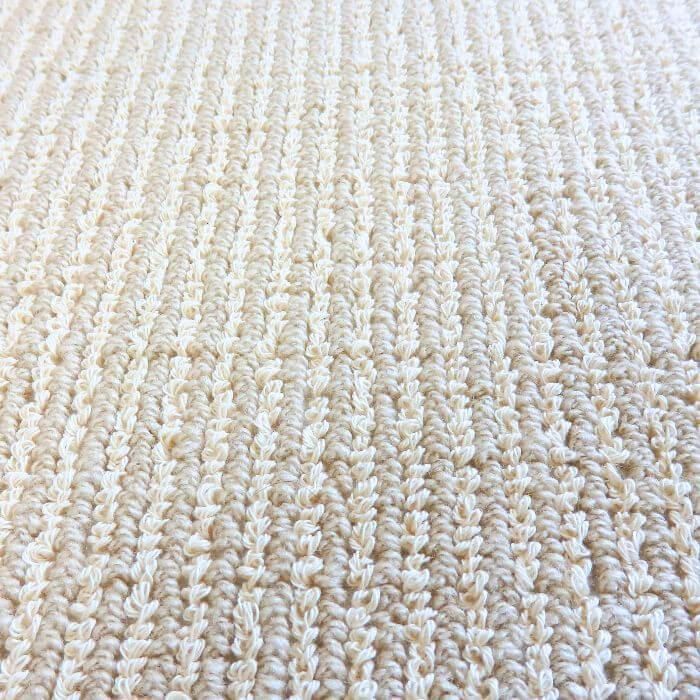 マット専門店の織人しきもの屋工房オリジナル、夏の綿とアクリル織り耳長トイレマット