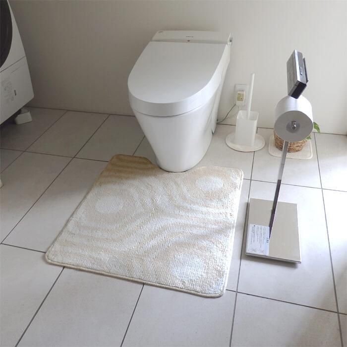 織人しきもの屋工房の北欧風綿100%トイレマット、メッツア