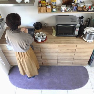 【キッチンマット】ゆりかご型　My Kitchen Style （幅65cm）