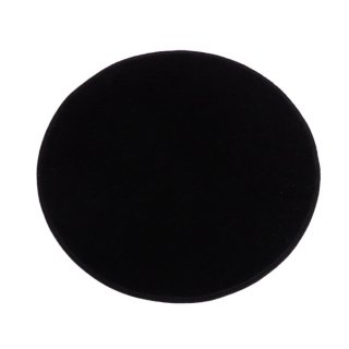【在庫処分】インテリアラウンドマット　直径45ｃｍ　黒（アクリル100％）の商品画像