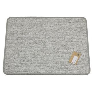 <img class='new_mark_img1' src='https://img.shop-pro.jp/img/new/icons1.gif' style='border:none;display:inline;margin:0px;padding:0px;width:auto;' />【セール品Bランク】バスマット・洗面台マット約46×61cm | 綿とアクリルの涼しげなしっかりマット、グレー系 | 試作品(軽い織りキズ)の商品画像