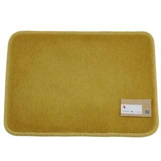 <img class='new_mark_img1' src='https://img.shop-pro.jp/img/new/icons1.gif' style='border:none;display:inline;margin:0px;padding:0px;width:auto;' />【セール品Aランク】バスマット・洗面台マット約34×45cm | ゴールド色。シンプル無地の踏み心地の良い高密度織り、抗菌防臭糸アクリル100%(東レセベリス) | ハンパ品の商品画像