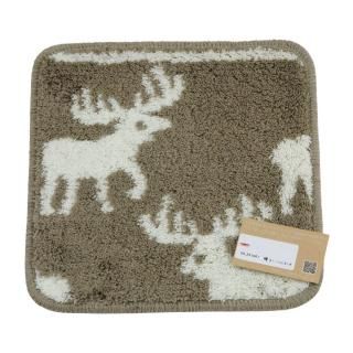 <img class='new_mark_img1' src='https://img.shop-pro.jp/img/new/icons1.gif' style='border:none;display:inline;margin:0px;padding:0px;width:auto;' />【セール品Aランク】アクセント・小さなマット約30×30cm | ふんわり、かわいい、北欧カモシカ柄。抗菌防臭糸アクリル100%(東レセベリス) | ハンパ品の商品画像
