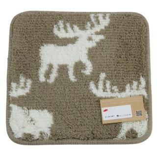 <img class='new_mark_img1' src='https://img.shop-pro.jp/img/new/icons1.gif' style='border:none;display:inline;margin:0px;padding:0px;width:auto;' />【セール品Aランク】アクセント・小さなマット約30×30cm | ふんわり、かわいい、北欧カモシカ柄。抗菌防臭糸アクリル100%(東レセベリス) | ハンパ品の商品画像