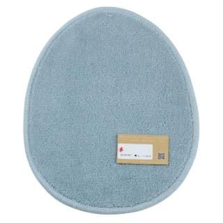 <img class='new_mark_img1' src='https://img.shop-pro.jp/img/new/icons1.gif' style='border:none;display:inline;margin:0px;padding:0px;width:auto;' />【セール品Aランク】アクセント・小さなマット約31×41cm | ころっとかわいい、ブルーのたまご型マット、抗菌防臭糸アクリル100%(東レセベリス) | ハンパ品の商品画像