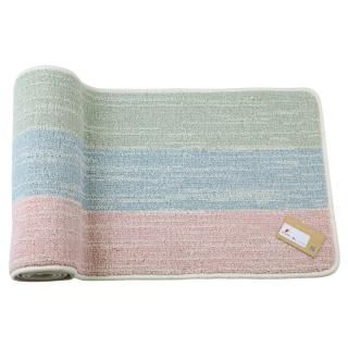 <img class='new_mark_img1' src='https://img.shop-pro.jp/img/new/icons1.gif' style='border:none;display:inline;margin:0px;padding:0px;width:auto;' />【セール品Bランク】キッチンマット約45×176cm| 3トーンストライプ、かわいい雰囲気 |試作品、裏側の汚れの商品画像