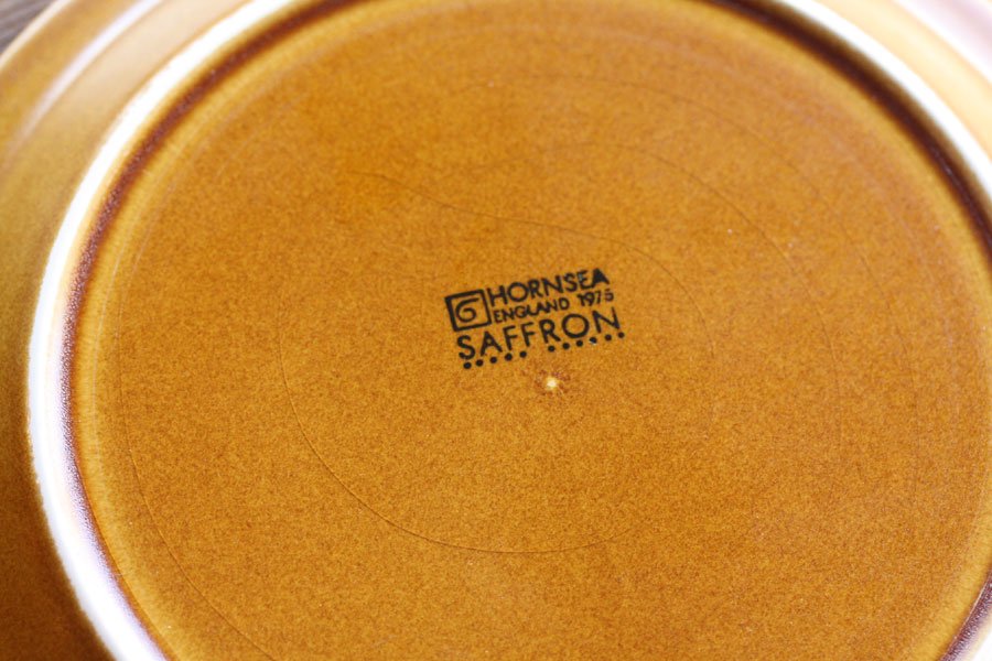 Hornsea ホーンジー Saffron サフラン ティープレート サイドプレート 北欧デザイン ヴィンテージ食器