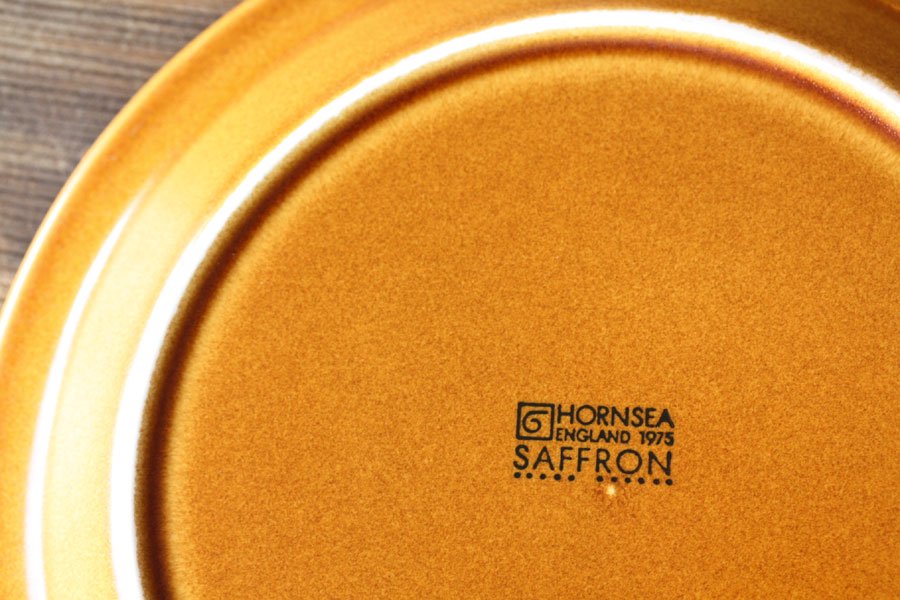 Hornsea ホーンジー Saffron サフラン ティープレート サイドプレート 北欧デザイン ヴィンテージ食器