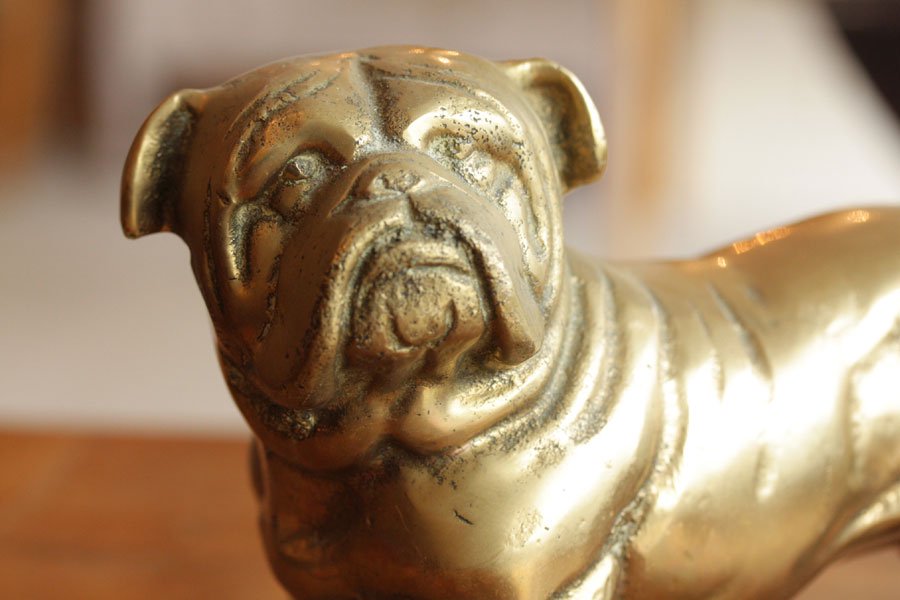 真鍮 ブルドッグ フィギュア 置物 犬雑貨 アンティーク ヴィンテージの通販 / 広島県福山市雑貨屋shipton