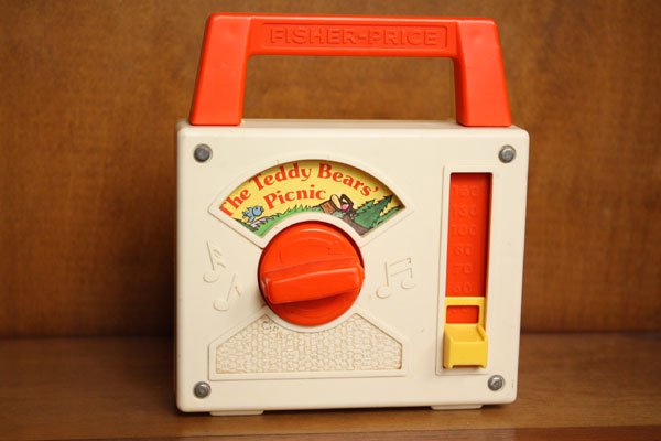 Fisher Price フィッシャープライス ラジオ型オルゴール 知育玩具 アンティークトイ