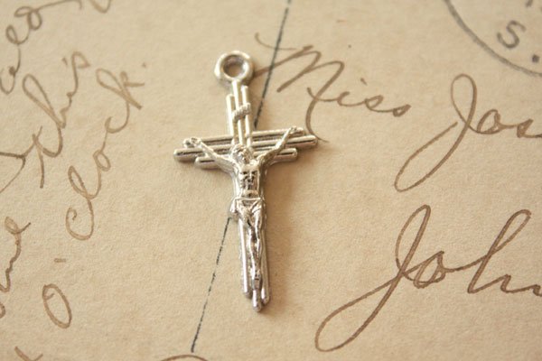 ヴィンテージロザリオ キリスト ネックレス クロス 十字架