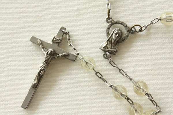 ヴィンテージロザリオ マリア ネックレス クロス 十字架