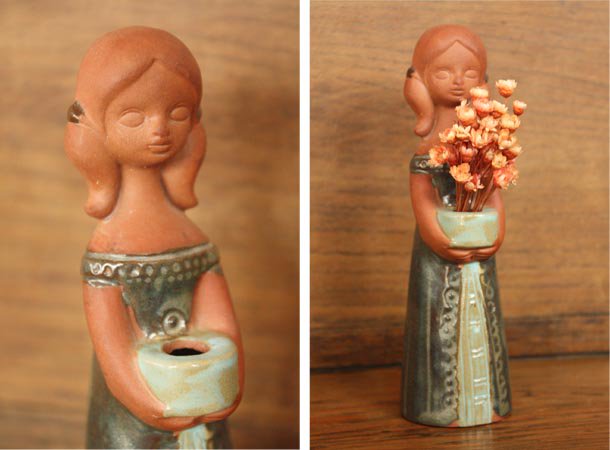 アンティーク 花器 一輪挿し 花瓶 女の子の通販 / 広島県福山市雑貨屋shipton
