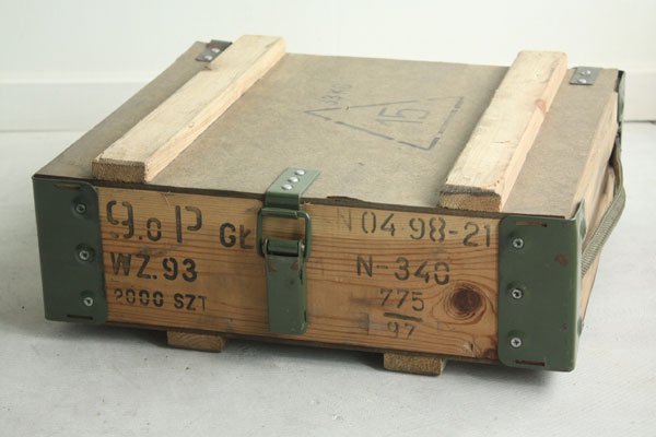 ポーランド軍 アーモボックス 木箱 ミリタリー雑貨 アンティーク