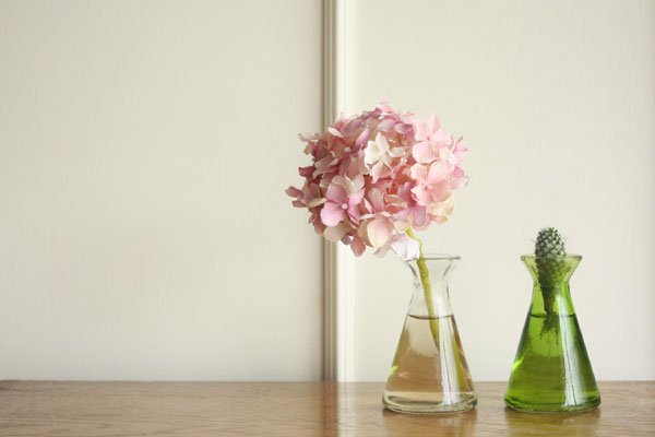 ガラスボトル ガラス ミニヴェース グリーン 花瓶 花器