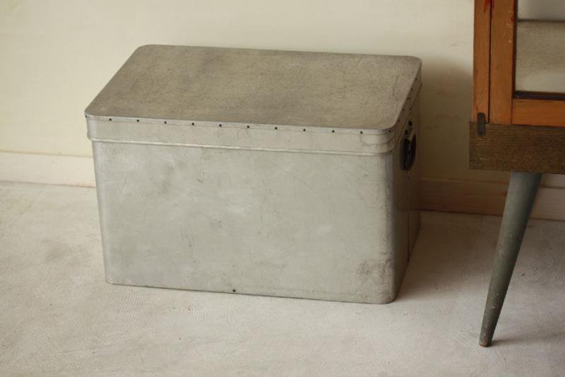 古道具 ストレージボックス アンティーク アルミ 収納ボックスの通販 