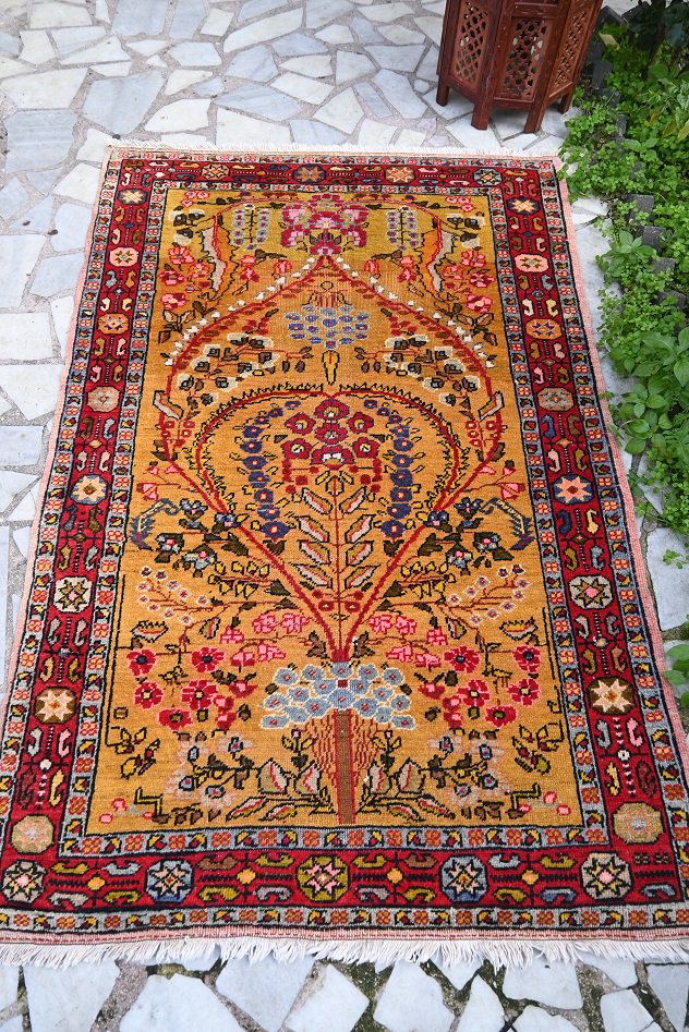オールド絨毯/トルコ・デニズリ約177×116cm - 手織り絨毯＆キリム