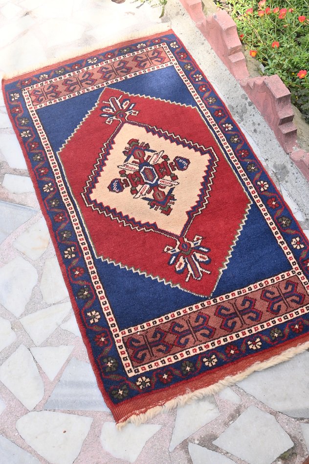 セミオールド絨毯/トルコ・コンヤ・タシュプナル約115×62cm - 手織り