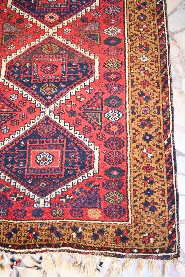 オールド絨毯/トルコ・ガジアンテップ約275×129cm - 手織り絨毯
