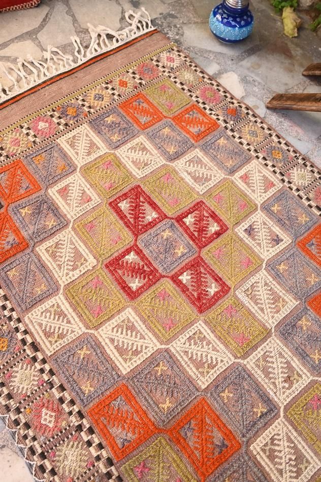 オールドキリム/トルコ・シワス/ランナー約270×79cm - 手織り オールドキリム/トルコ・シワス/ランナー約270×79cm - 手織り