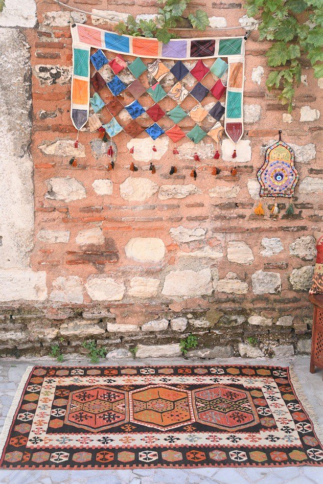オールドキリム/トルコ・アダナ約151×105cm - 手織り絨毯＆キリム