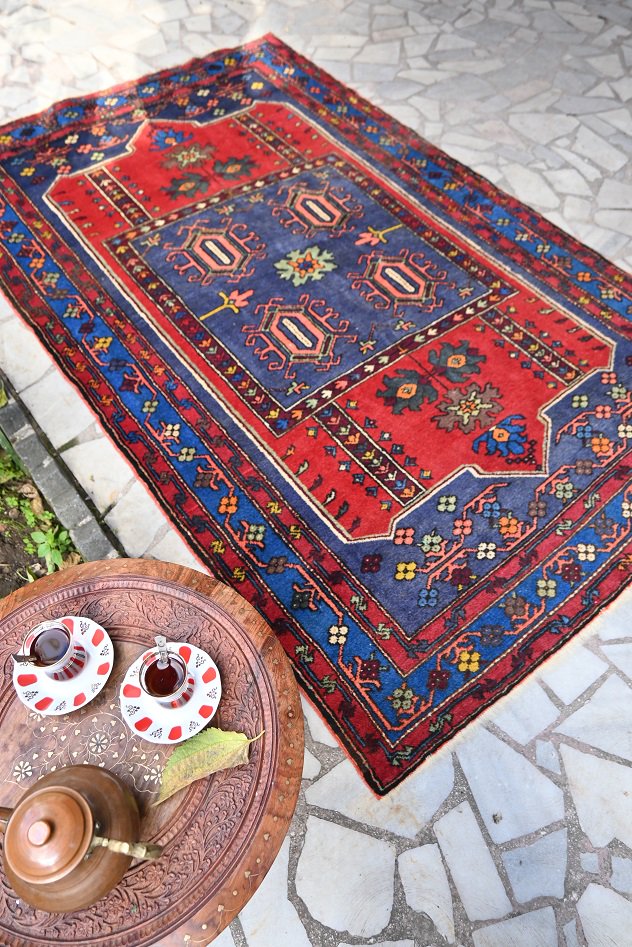 アゼルバイジャン手織り絨毯 - ラグ/カーペット/マット