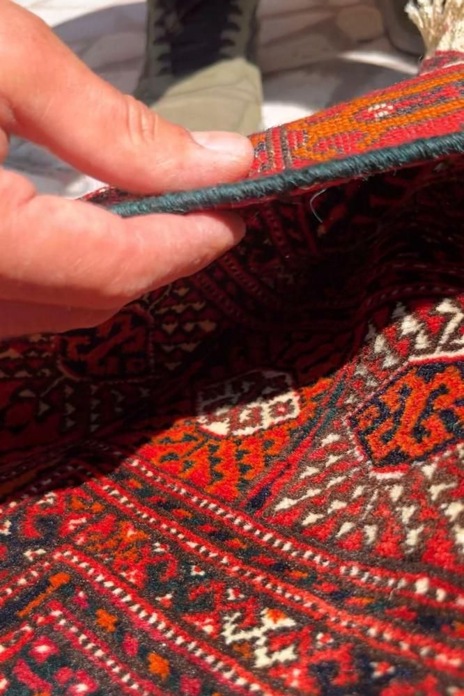 40％オフ】オールド絨毯/トルクメン・ブハラ/トライバルラグ約197