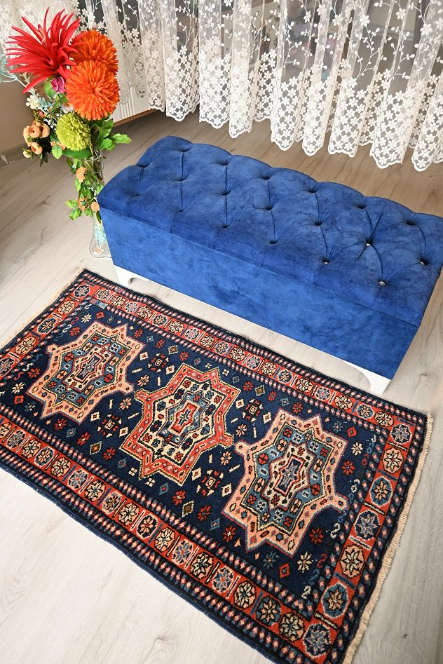 オールド絨毯/イラン・シルワン約130×75cm - 手織り絨毯＆キリム ...
