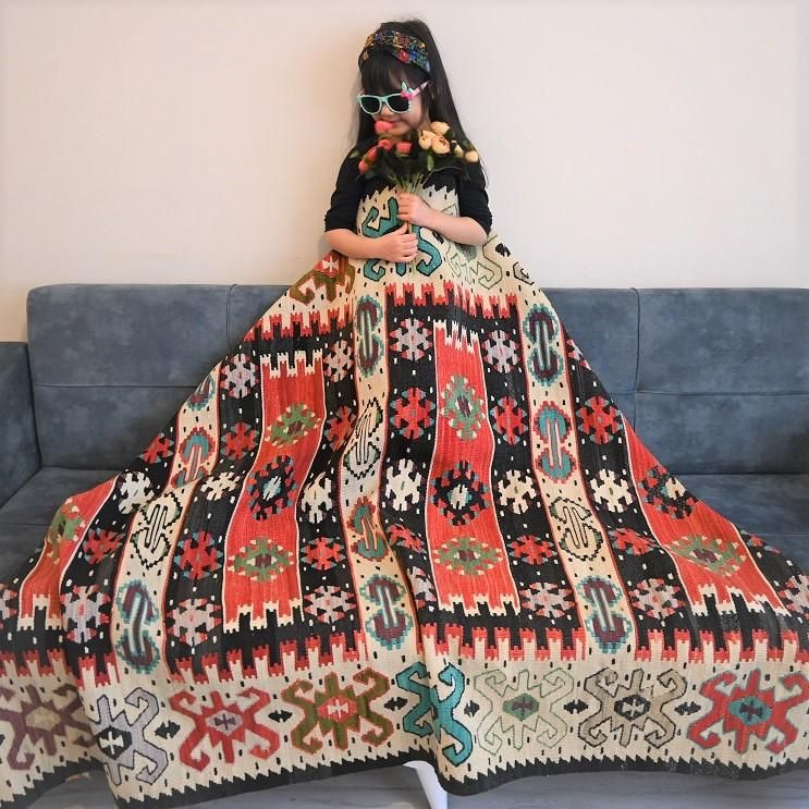 オールドキリム/トルコ・シャルキョイ約202×134cm - 手織り絨毯