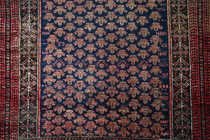 オールド絨毯/イラン・バルーチ/トライバルラグ約124×90cm - 手織り 