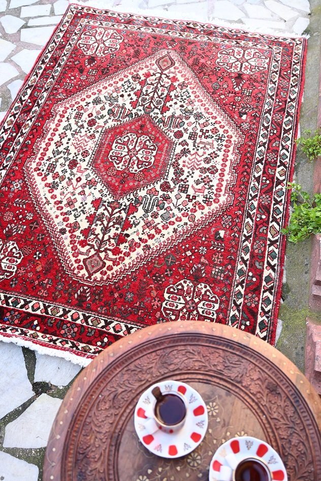 オールド絨毯/イラン・シラーズ約154×107cm - 手織り絨毯＆キリム ...