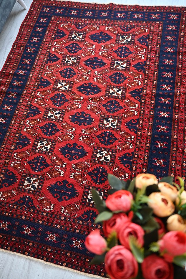 セミアンティーク絨毯/トルコ絨毯・バルケシル・ヤージュベディル約207