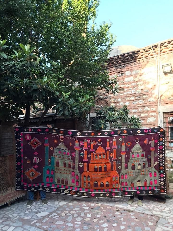 オールドキリム　生命の木 オールドキリム/トルコキリム/カルス約363×160cm - 手織り絨毯＆キリム