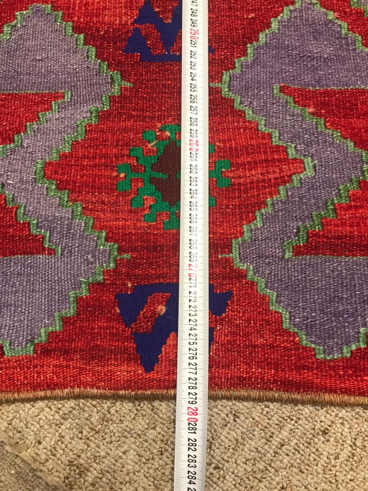オールドキリム/トルコ・アフヨン/ランナー約279×63cm - 手織り絨毯