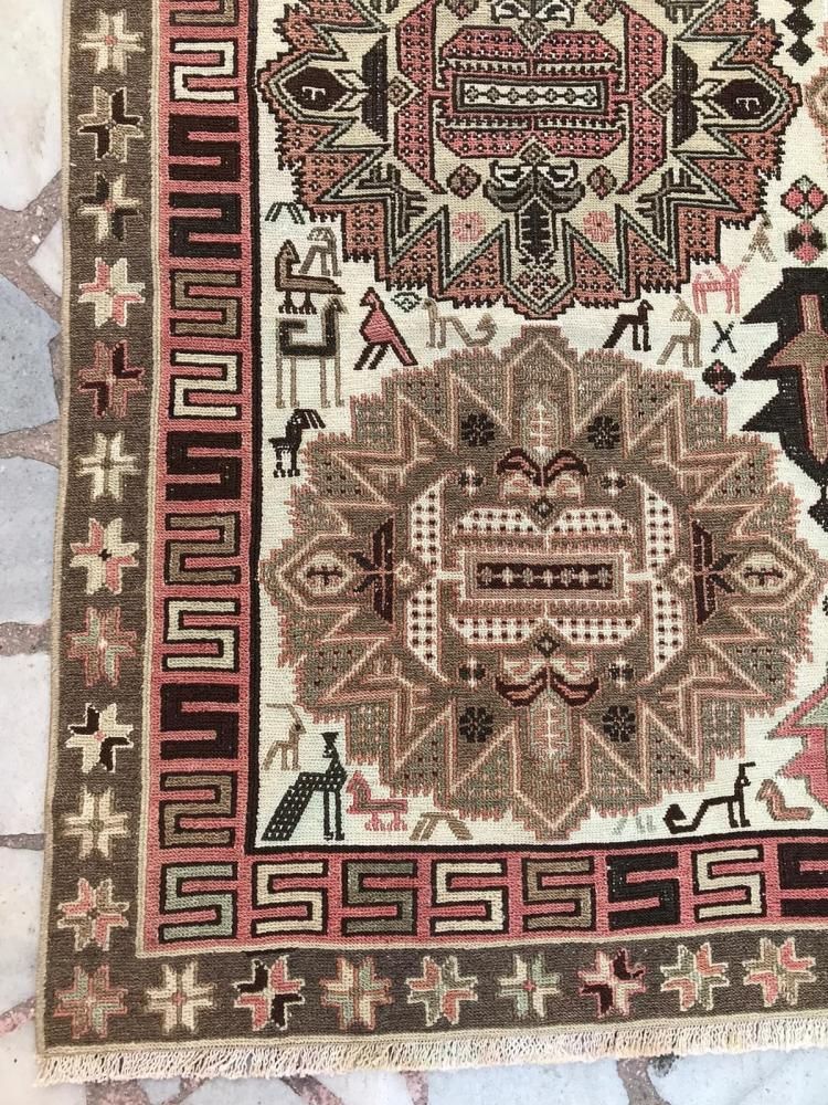 キリム　リアルオールドスマック＆ラグ オールドキリム/イラン/スマック織りキリム約173×113cm - 手織り絨毯