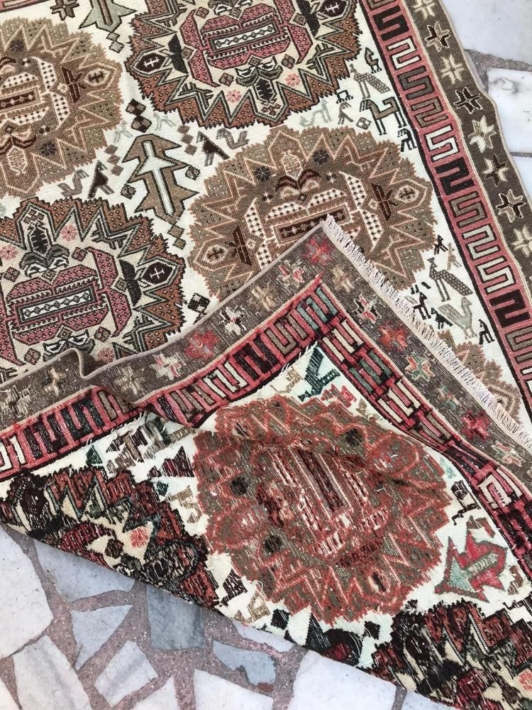 オールドキリム/イラン/スマック織りキリム約173×113cm - 手織り絨毯