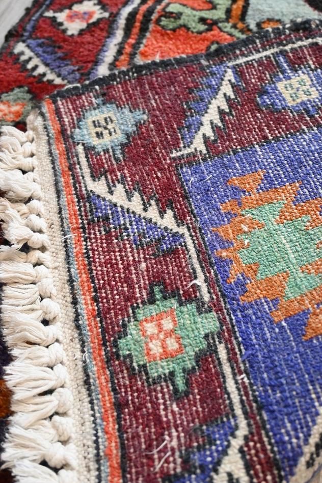 トルコ　キリム絨毯Ｄ　アフィヨン オールド絨毯/トルコ・アフヨン約203×137cm - 手織り絨毯