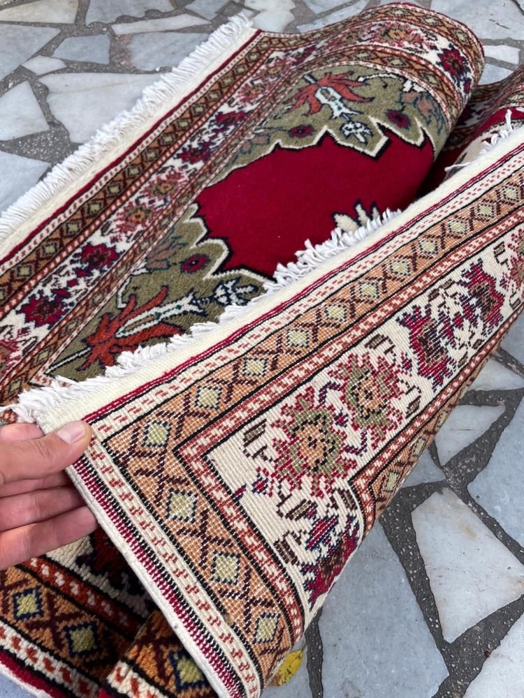 オールド絨毯/トルコ・カイセリ・ビュンヤン約203×91cm - 手織り