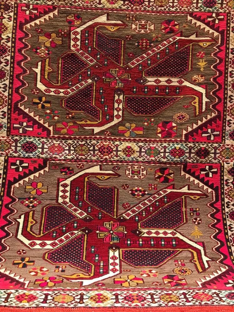 オールド　キリム　ヴィンテージ　クルド族　スマック織　トライバルラグ オールド キリム ヴィンテージ クルド族 スマック織 トライバルラグ